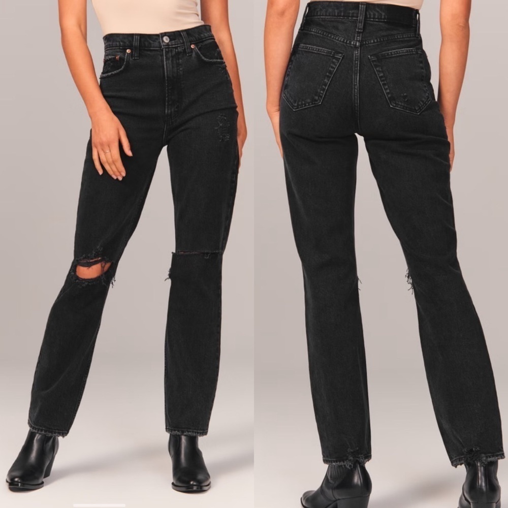 Abercrombie & Fitch 90s Straight ultra high  rise jeans